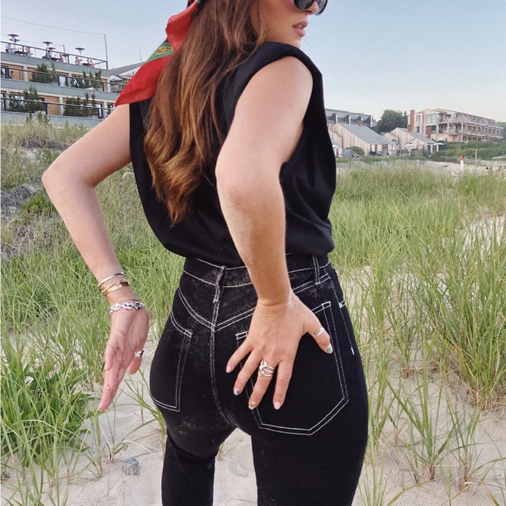 WeWoreWhat Danielle High Rise Vintage Straight Jeans